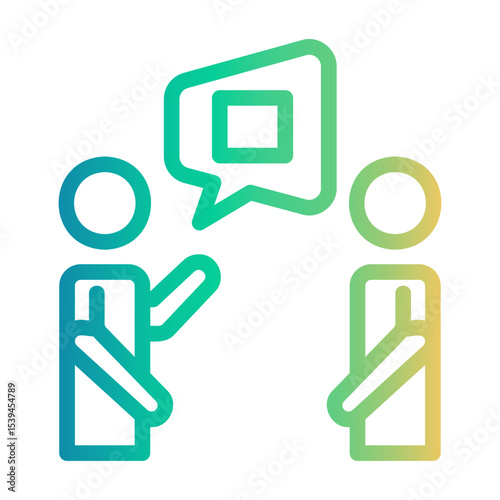 introduction Line Gradient Icon