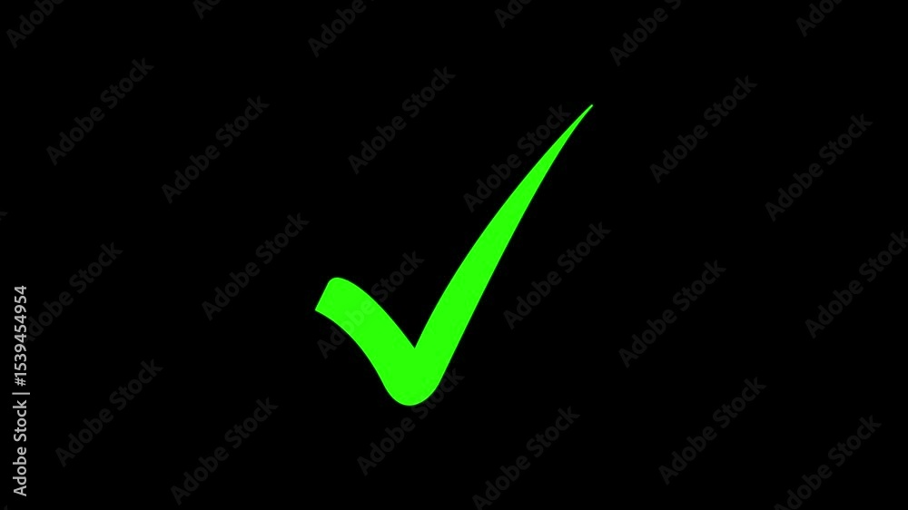 right check mark icon transparent background. isolated  tick mark or confirm icon animation. check mark sign, verify complete sign, approved, select tick, success , approved, yes icon signs, 