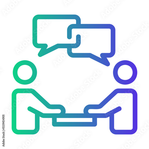 introduction Line Gradient Icon