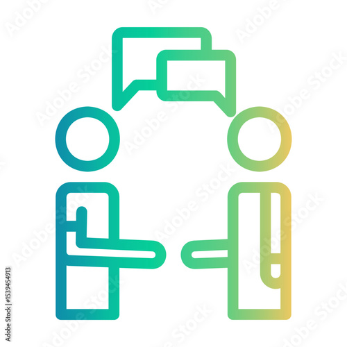 introduction Line Gradient Icon