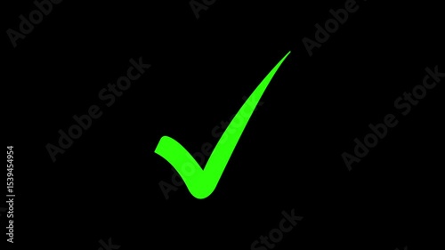 right check mark icon transparent background. isolated  tick mark or confirm icon animation. check mark sign, verify complete sign, approved, select tick, success , approved, yes icon signs, 
