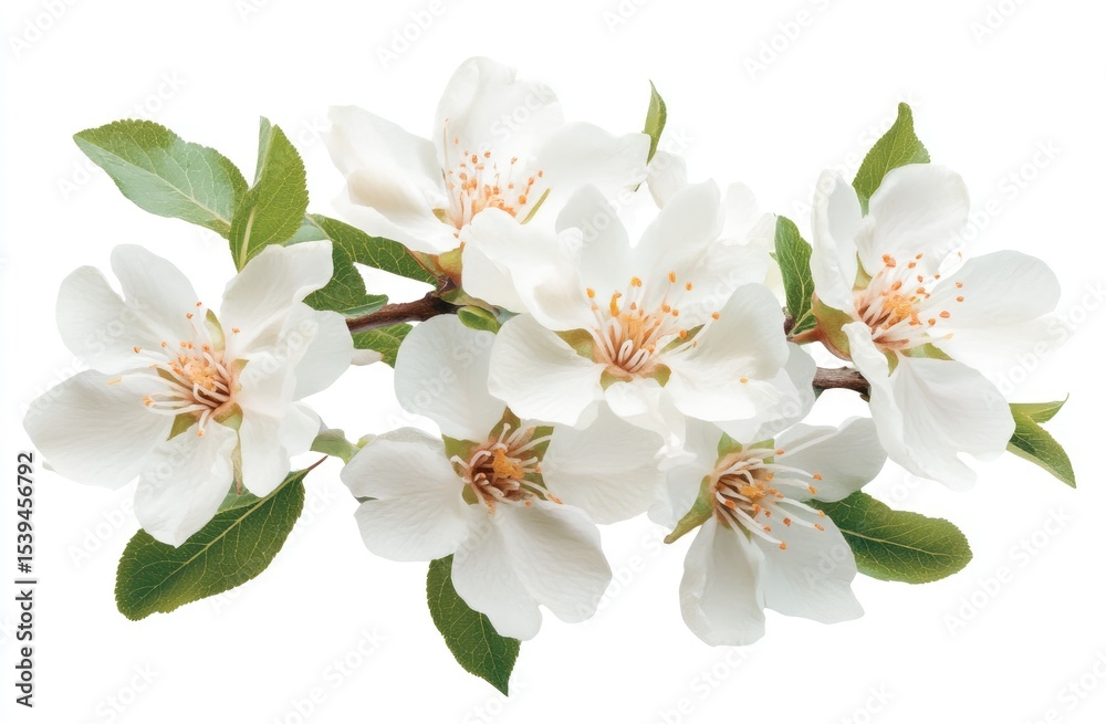 Obraz premium Delicate white blossoms on branches