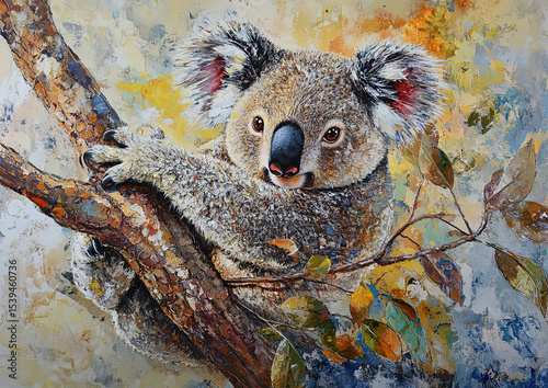 koala in a tree