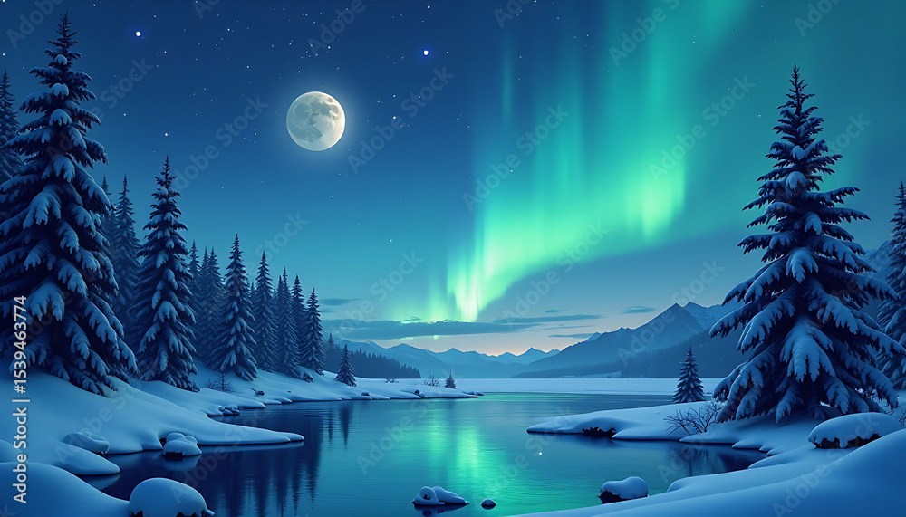 Fototapeta premium Beautiful Aurora