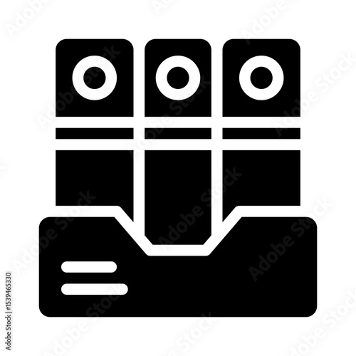 archive folder glyph icon