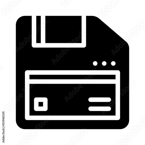 floppy disk glyph icon
