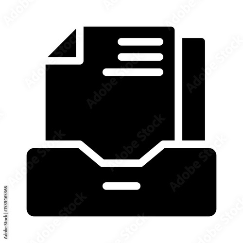 archived document glyph icon