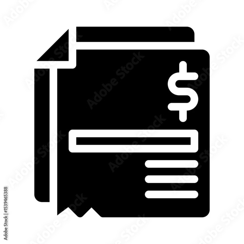 receipt archive glyph icon