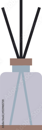 Incense stick vector art illustration