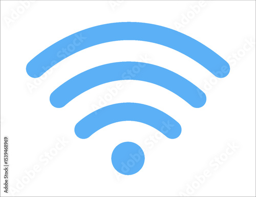 WIFI symbol icon vector illustration isolated on white background.modern Vector