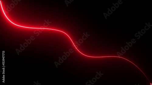neon line black background .