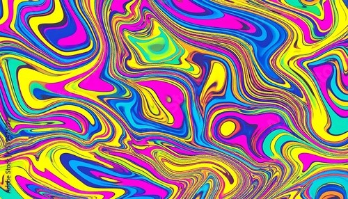 Psychedelic Liquid Swirl Pattern.