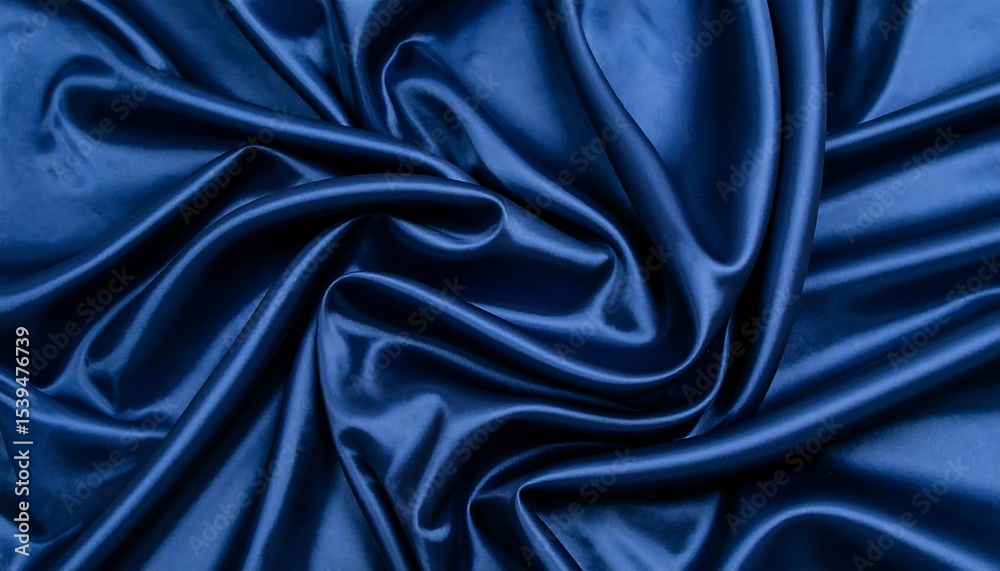 Obraz premium Blue Silk Drape Texture Background. (1)
