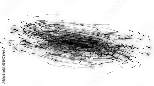 Abstract shiny black explode motion background with dots animation