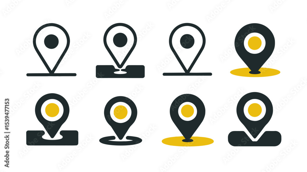 Location & Direction Icon Set – Modern Navigation, GPS, Map Pointer, and Wayfinding Symbols for UI/UX Location & Direction Icon Set – Modern Navigation, GPS, Map Pointer, and Wayfinding Symbols for UI/UX