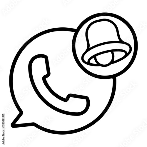notification Line Icon