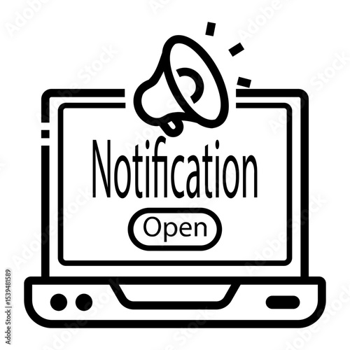 notification Line Icon