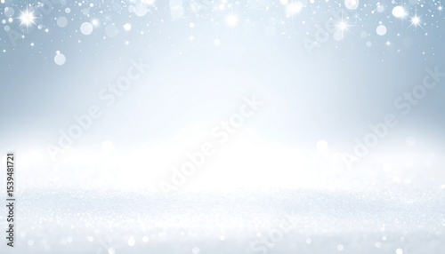 Frosted Winter Background Sparkling Snow, Subtle Fog, and Soft Light for Festive Designs
