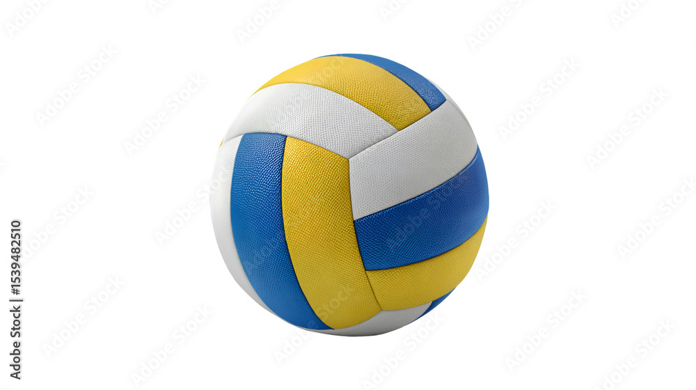 Fototapeta premium Volleyball Easter Egg Design Blue Yellow White Sport Holiday,