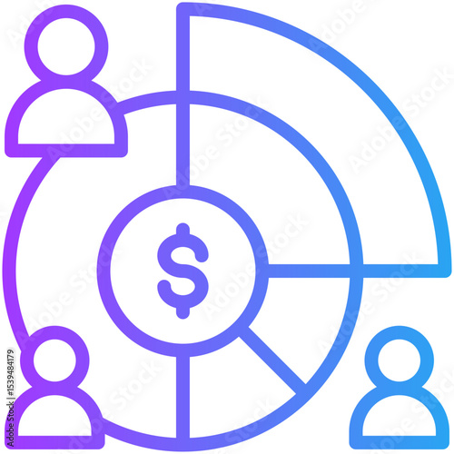 Shareholder  icon for strategic planning, website, application, printing, document, poster design, etc