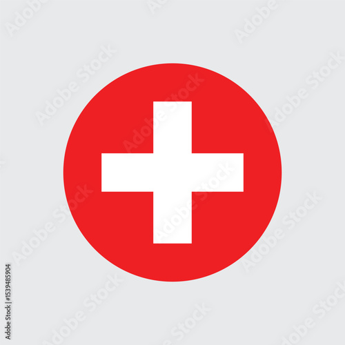 Switzerland flag icon button vector sign symbol