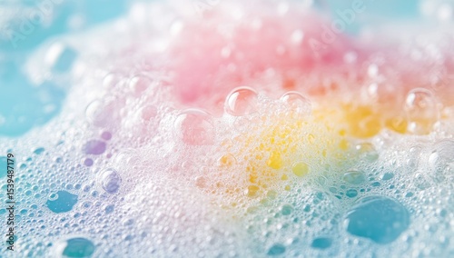 Colorful soapy bubbles