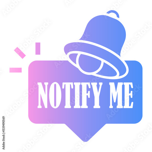 notification Gradient icon