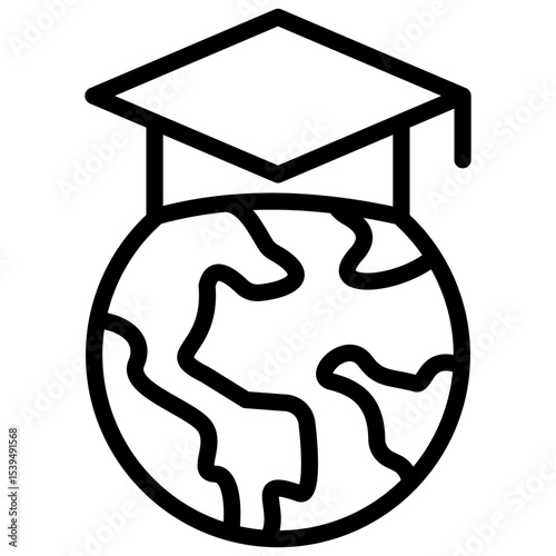 global scholarships line icon