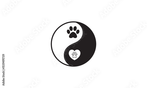 Yin Yang Pet Paw
