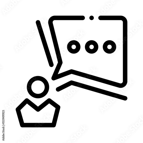dialogue tag line icon