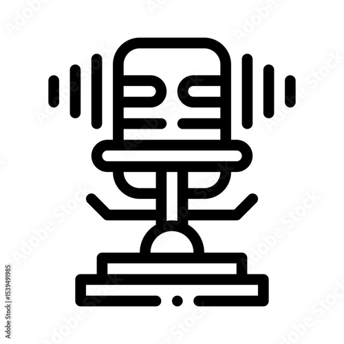 voice recording line icon