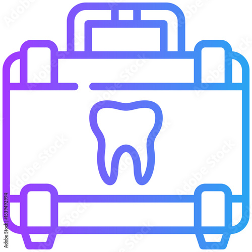 Dental kit icon for dental, website, application, printing, document, poster design, etc