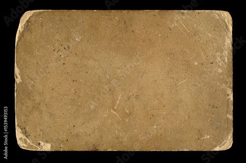 Original background texture of the back side of an old photo, vintage paper.
