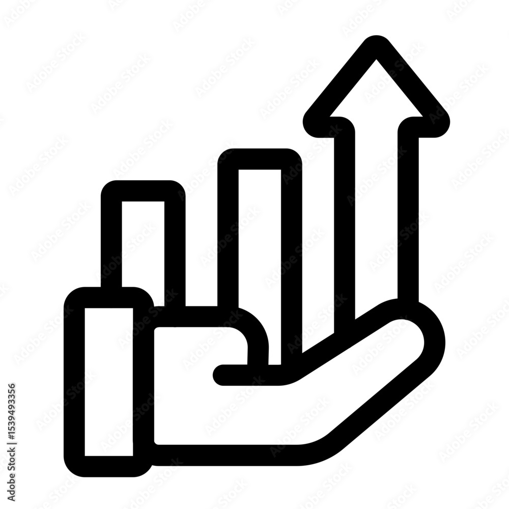 Hand Holding Growth Graph Hand Holding Growth Graph