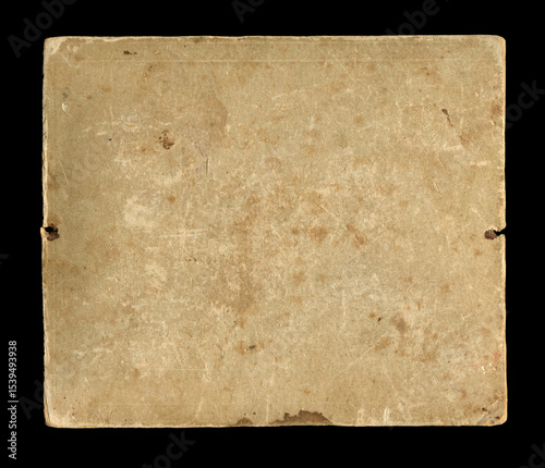 Original background texture of the back side of an old photo, vintage paper.
