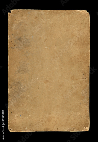 Original background texture of the back side of an old photo, vintage paper.
