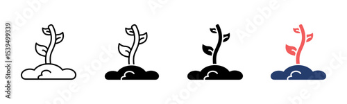 Sprout icon sheet multiple style collection