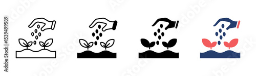 Seeding icon sheet multiple style collection