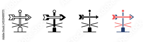 Weather Vane icon sheet multiple style collection