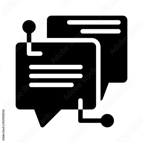 chat interface glyph icon