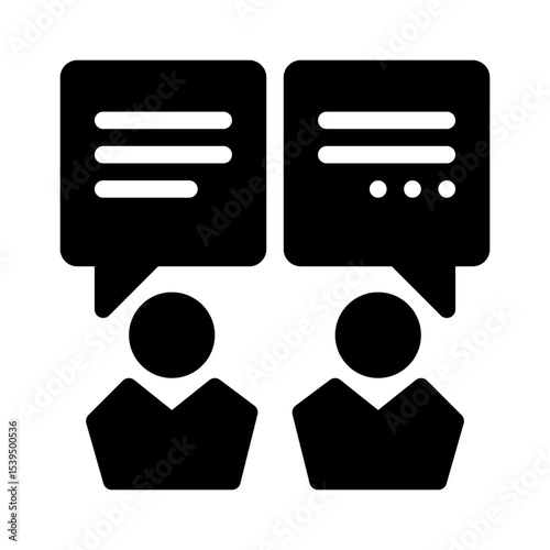 conversation glyph icon