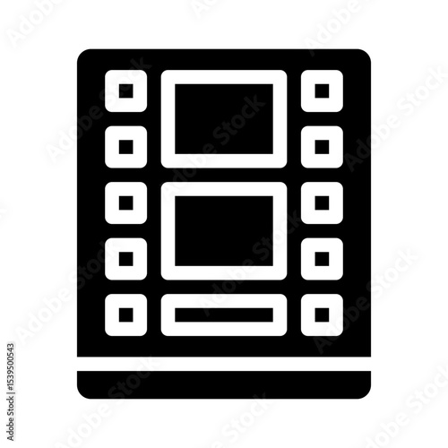 film strip glyph icon