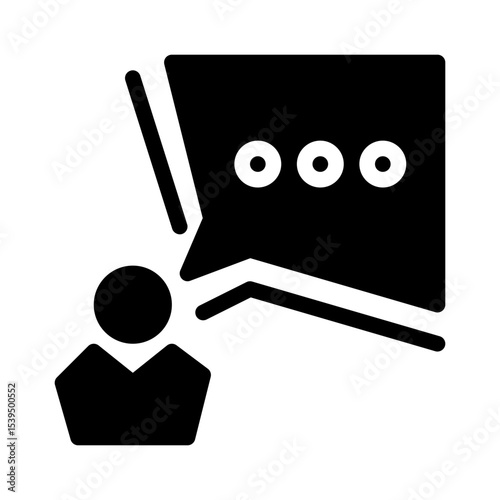 dialogue tag glyph icon
