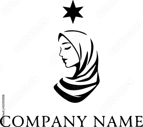 Islamic Logo Vector Design, Muslim Emblem Vector Art, Crescent Moon Logo Design, Islamic Calligraphy Logo, Mosque Logo Vector, Arabic Style Logo, Minimal Islamic Logo, Modern Muslim Logo Art, Islamic 