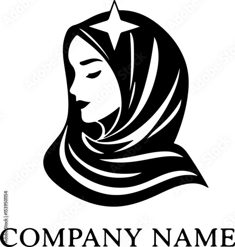 Islamic Logo Vector Design, Muslim Emblem Vector Art, Crescent Moon Logo Design, Islamic Calligraphy Logo, Mosque Logo Vector, Arabic Style Logo, Minimal Islamic Logo, Modern Muslim Logo Art, Islamic 