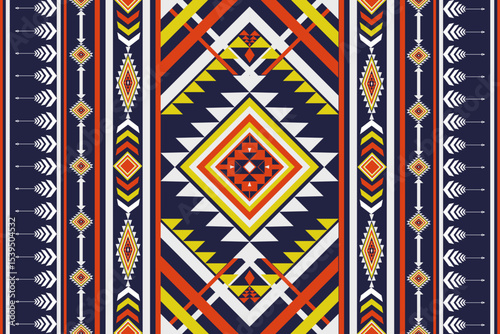 Native abstract geometric ethnic pattern.