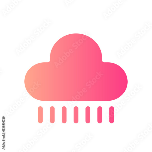 rainy gradient icon