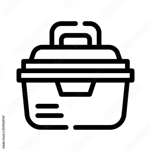 lunch box line icon