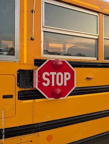 school bus stop sign
