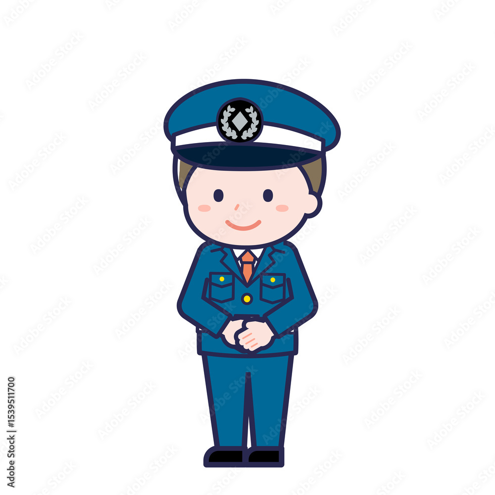 Fototapeta premium 警備員／ななめ／男性 01